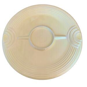 Fiestaware Yellow Hostess Tray Round Platter 12 1/4" Appetizer Serving Dip USA
